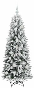 vidaXL Τεχνητό Χριστουγεννιάτικο Δέντρο με 150 LED Λευκό 120 cm