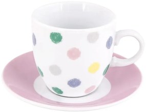 Φλυτζάνια Espresso 90ml (Σετ 6τμχ) Maxhome Polka Dots DG08-0207