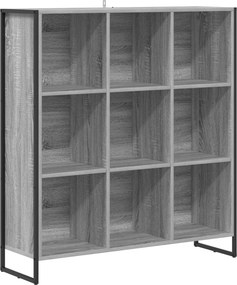 vidaXL Βιβλιοθήκη Γκρίζο Σονομα 99.5 x 30 x 108.5 εκ