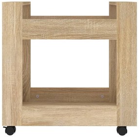 vidaXL Γραφείο Τρόλεϊ Sonoma Δρυς 60x45x60 εκ. από Επεξεργασμένο Ξύλο