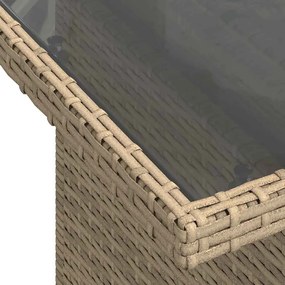 vidaXL Σετ Καναπέ Κήπου 6 pcs μπεζ και κρεμ συνθετικό ρατάν