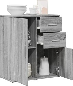 vidaXL Βοηθητικό Ντουλάπι Γκρι Sonoma 60x31x70 εκ. Επεξεργασμένο Ξύλο