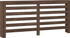 vidaXL Κάλυμμα Καλοριφέρ Καφέ Δρυς 175x20x82 εκ. Επεξεργασμένο Ξύλο