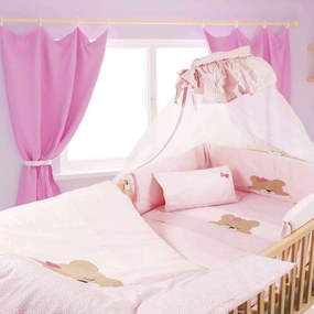 Κουνουπιέρα Βρεφική Sleeping Bears Cub 14 Ροζ DimCol 160x490cm 100% Cotton