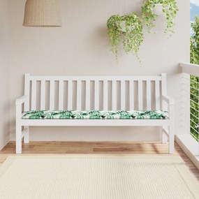 vidaXL Μαξιλάρι Κήπου με Σχέδιο Φύλλων 180x50x4 εκ Ύφασμα Oxford