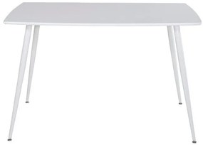 Τραπέζι Dallas 4306, Άσπρο, 75x80x120cm, 20 kg, Ινοσανίδες μέσης πυκνότητας, Μέταλλο | Epipla1.gr