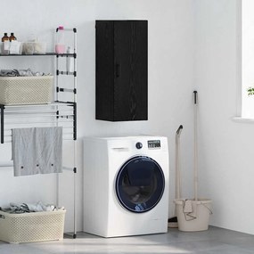 vidaXL Επιτοίχιο ντουλάπι Μαύρη Οξυά 34,5 x 34 x 90 εκ.