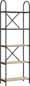vidaXL Ράφι Βιβλίων 5 επιπέδων 60 x 30 x 183 εκ Επεξεργασμένο ξύλο