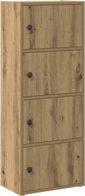 vidaXL Βιβλιοθήκη Αρτισιανή Δρυς 40x24x102 εκ. Επεξ. Ξύλο