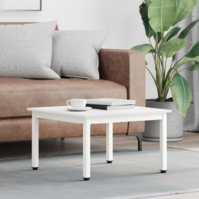 vidaXL Τραπεζάκι σαλονιού Λευκό 60 x 60 x 36 cm Στερεά ξυλεία πεύκου