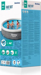 Φουσκωτή Πισίνα Bestway Γκρι 5377 L 366 x 76 cm