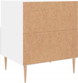 vidaXL Κομοδίνο Λευκό 40 x 35 x 47,5 εκ. από Επεξεργασμένο Ξύλο