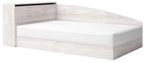 Κρεβάτι Nora Ημίδιπλο με συρτάρια 237x78x124cm &amp; στρώμα 120x190x22cm Oak Blanco - GRA150