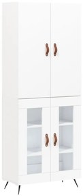 vidaXL Ντουλάπι Λευκό 69,5x34x180 εκ. από Επεξεργασμένο Ξύλο
