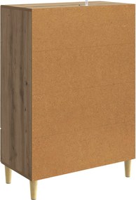 vidaXL Πλαϊνό γραφείο Artisan Δρυς 66 x 34,5 x 95 εκ.