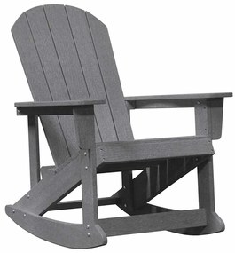 vidaXL Καρέκλες Ροκάντας Adirondack 2 pcs Ανοιχτό γκρι HDPE