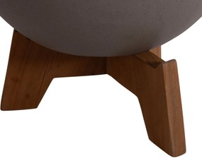 ΣΕΤ 3 ΓΛΑΣΤΡΕΣ ΜΕ TEAK ΒΑΣΕΙΣ TRYLL HM4681.03 FIBER CEMENT--ΓΚΡΙ