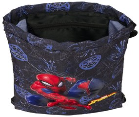 Σχολική Τσάντα με Σχοινιά Spider-Man Attack Μαύρο 26 x 34 x 1 cm