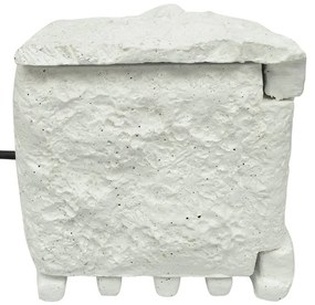 vidaXL Πολύπριζο Κήπου 4 Θέσεων Αδιάβροχο Λευκό από Ρητίνη