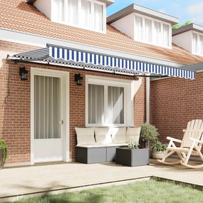 vidaXL Σκηνίτσα Αναδιπλούμενη Μπλε 350 x 200 cm ύφασμα