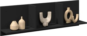 vidaXL Ντουλάπι Τοίχου Μαύρο 100x16,5x30 εκ. από Επεξεργασμένο Ξύλο