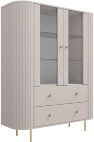 Βιτρίνα Ovelia 2D-Μπεζ