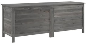 vidaXL Μπαούλο Αποθ. Κήπου Ανθρακί 150x50x56,5 εκ Μασίφ Ξύλο Ελάτης