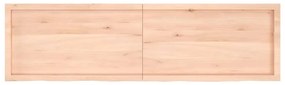 vidaXL Ράφι Τοίχου 180x50x(2-4) εκ. από Ακατέργαστο Μασίφ Ξύλο Δρυός