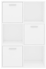 Ραφιέρα με Ντουλάπια Λευκή 60 x 29,5 x 90 εκ. από Μοριοσανίδα - Λευκό
