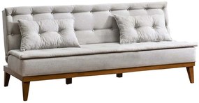 Καναπές - Κρεβάτι Τριθέσιος Fuoco 867UNQ1320 180x80x78cm Cream