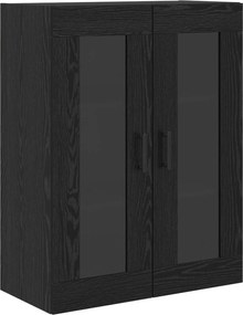 vidaXL Highboard Μαύρη Οξυά 69,5 x 34 x 180 εκ. Επεξεργασμένο ξύλο