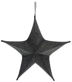 Αστέρι Ανοιγόμενο Βελούδινο 013.784661 40cm Grey