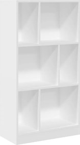 vidaXL Βιβλιοθήκη Λευκή 57x28,5x107,5 εκ. από Επεξεργασμένο Ξύλο