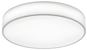 Πλαφονιέρα Οροφής Υφασμάτινη Λευκή 60xH10cm LED 42w 3000-5000K 4900lm Trio Lighting Lugano 621914001