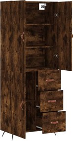 vidaXL Ντουλάπι Καπνιστή Δρυς 69,5x34x180 εκ. από Επεξεργασμένο Ξύλο