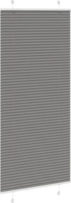 vidaXL Πλισέ περσίδα Ανθρακί 85x200 cm Πλάτος υφάσματος 84,4 cm