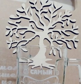 Intra απο ξύλο plywood 3mm-4mm πάχος - Διακόσμηση Celtic Tree Of Life Δίασταση 30x30 cm Intraeaxys-ro6yxn67