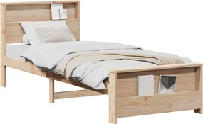 vidaXL Σκελετός Κρεβατιού Καφέ 100 x 200 cm Επεξεργασμένο ξύλο