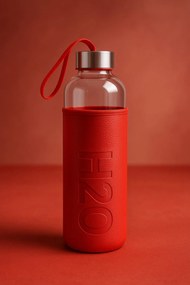 Glass Bottle F40123 Red