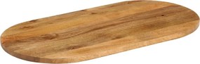 vidaXL Επιφάνεια Τραπεζιού Οβάλ 120x50x2,5 εκ. Μασίφ Ξύλο Μάνγκο