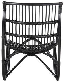 ΠΟΛΥΘΡΟΝΑ GRINN HM9815.02 ΡΑΒΔΟΙ RATTAN ΣΕ ΜΑΥΡΟ 56,5x73,5x79,5Υ εκ. (1 Τεμμάχια)