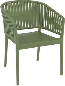 PORTOFINO OLIVE GREEN ΠΟΛΥΘΡΟΝΑ ΠΟΛ/ΝΙΟΥ - (58X58X80εκ.), Χρώμα: OLIVE GREEN - SIESTA