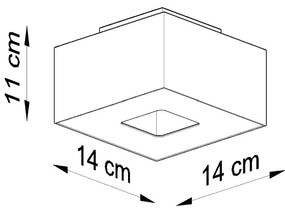 Sollux Φωτιστικό οροφής Mono 1,ατσάλι, 1xGU10/40w