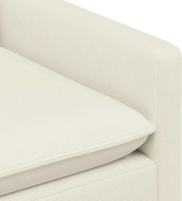 vidaXL Καναπές Κρεμ 156 x 81 x 87,5 εκ Ύφασμα