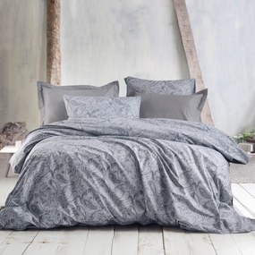 Κουβερλί Υπέρδιπλο (Σετ 220x240) Rythmos Symbol Lovetta Grey
