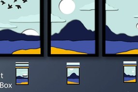 Σετ των 2 Intra απο ξύλο plywood 3mm-4mm πάχος 3D Shadow Box & Wall Art Δίασταση 25x25 cm INTRAFABR-31347613