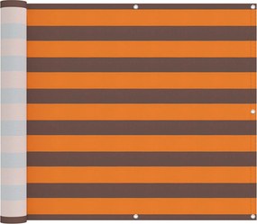 vidaXL Οθόνη Μπαλκονιού Πορτοκαλί και Καφέ 100 x 1000 cm