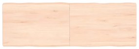 vidaXL Επιφάνεια Τραπεζιού 120x40x(2-6)εκ Ακατέργαστο Μασίφ Ξύλο Δρυός