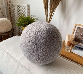 Διακοσμητικό Μαξιλάρι Γκρι TEDDY TOP 25 25x25x25