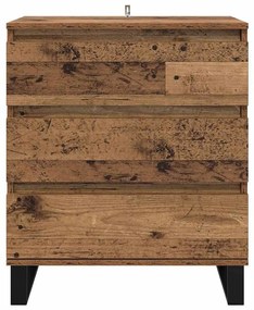 vidaXL Πλαϊνό γραφείο Παλιό Ξύλο 60 x 35 x 70 cm Επεξεργασμένο ξύλο